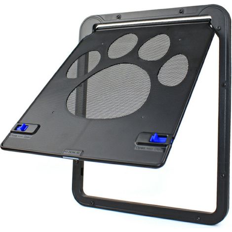 Porte moustiquaire coulissante pour animaux de compagnie avec fermeture magnétique automatique pour petits chats et chiens (1/5)