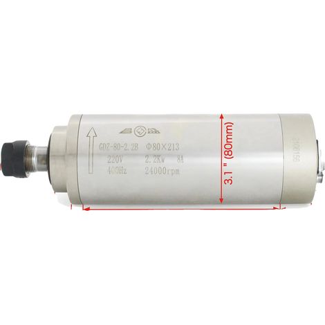 Moteur de broche, haute vitesse, compatible CNC, 2.2KW 220V (1/2)