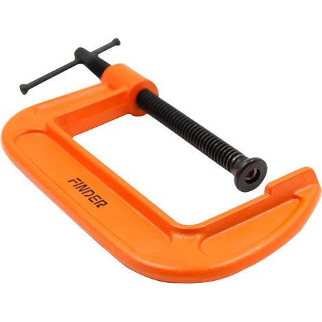 Lot de 1 serre-joint à vis type G en acier au carbone, (1/5)