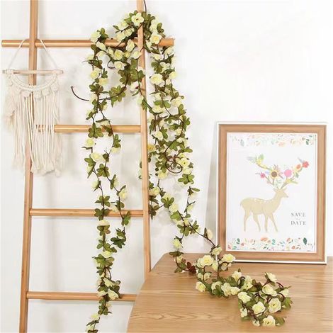 Guirlande Artificielle - Pivoine Rouge - Pour Porte Mur Arche De Mariage - Décoration Intérieure Extérieure - 2 Mètres (1/5)