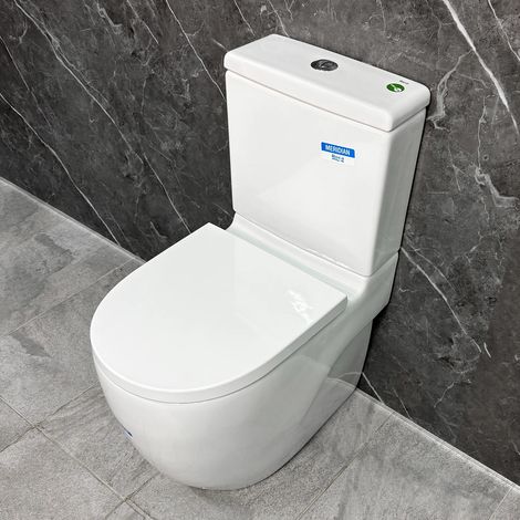 Roca Meridian-N Toilet Comfort Height Short Projection Inc Soft Close Seat