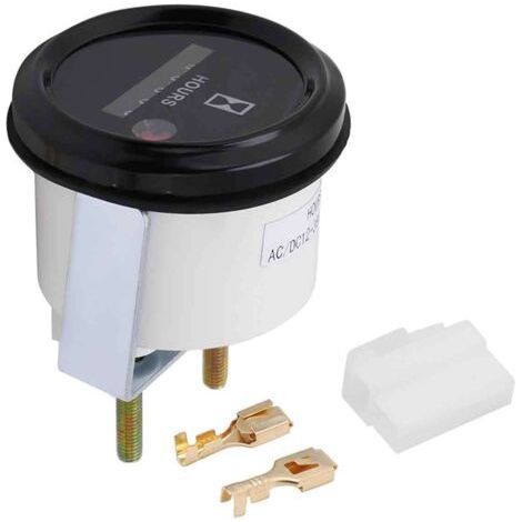 FENOPLASTICACompteur horaire quartz 12-36V DC AC – Précision ±0,01 – Design compact pour bateau, camion, moteur – Installation facile (1/5)
