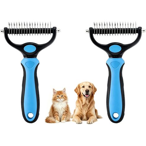 Peigne démêlant pour chiens et chats (Bleu M2) (1/5)