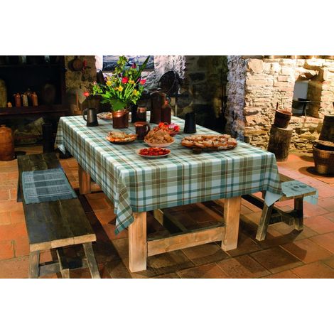 d-c-table® Tischdecke Manhattan Borneo 130 x 160 cm, blau Tischdecke