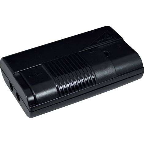 Tibelec – Interrupteur variateur à pied noir 500W – Pour ampoules halogènes jusqu'à 500W – Installation facile sur luminaires – Contrôle de la lumière