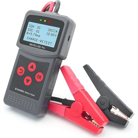 Battery Tester, Digital Car Battery Tester -200 Pro 12 V, diagnostic tool for starting and charging lead-acid batteries (1/5)