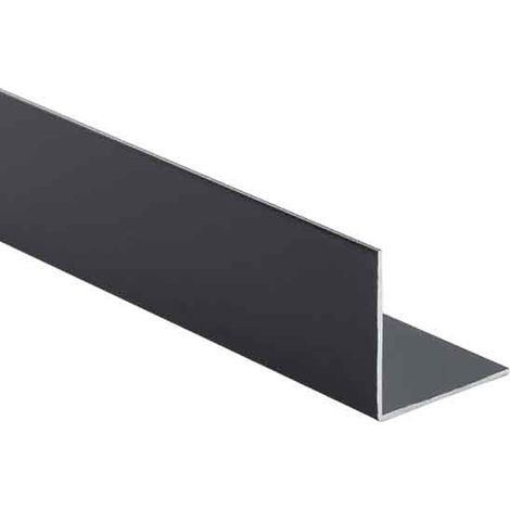 PROFILO PER RIVESTIMENTO ANGOLARE NERO 30x30x1 mm - Barra 2,60 mt