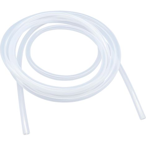 Tuyau en silicone 4mm ID x 8mm OD 5 mètres de long, tuyaux de qualité alimentaire Tuyau flexible Transparent Tubes d'eau et d'air pour la pompe de transfert (1/5)