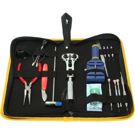 17-piece tool set for removing watch straps, tools for watch repair and maintenance, tools for disassembling and repairing watches G005--DTEKGAZ