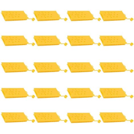 20 cages à reines en plastique jaune, ruches de collecte pour l'apiculture et le transport, matériel apicole (1/5)
