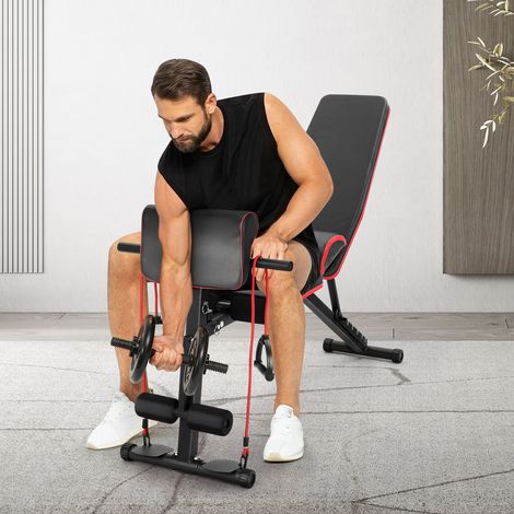 Shoze Gym Bench, Foldable Workout Bench Adjustable Multi-Purpose Incline Bench - Full Body Exercise (1/5)