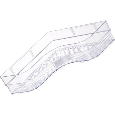 Étagère triangulaire de salle de bain sans perçage, étagère murale pour WC, porte-séchoirs de douche, blanc cristal (1/5)