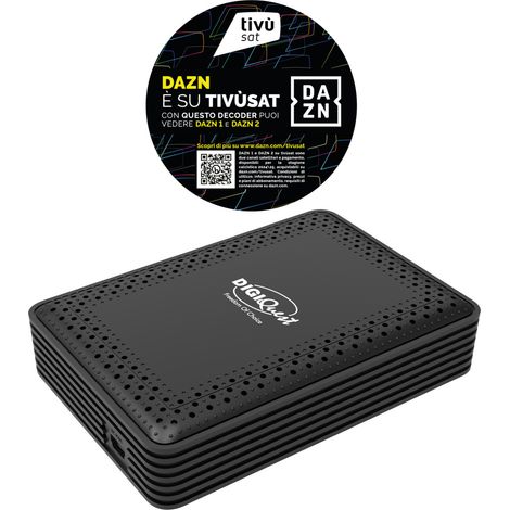 Digiquest RICD1248 descodificador para televisor Satélite Full HD Negro