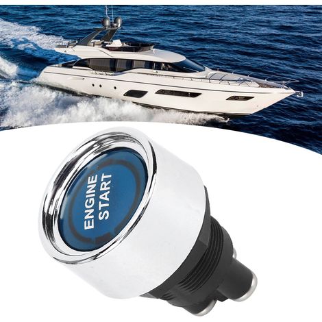 Interrupteur de démarrage LED pour camping-cars et voitures de course, bouton start-stop moteur bleu (1/5)