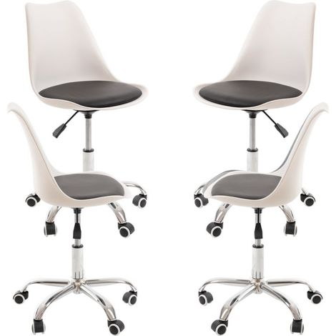 Packs Sillas - Pack 4 Sillas Neo - Blanco y Negro (1/5)