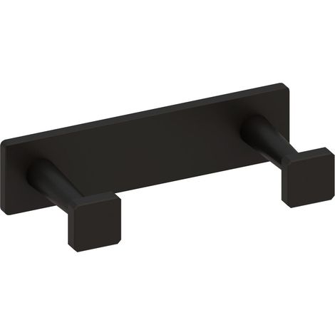BELTRAN 977 HOTEL Percha Doble Remate Cuadrado Negro - ref: 064-977