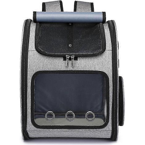 Haustiertrage-Rucksack für Katzen, Hunde und Kleintiere, tragbare Haustier-Reisetrage, super belüftet (1/4)