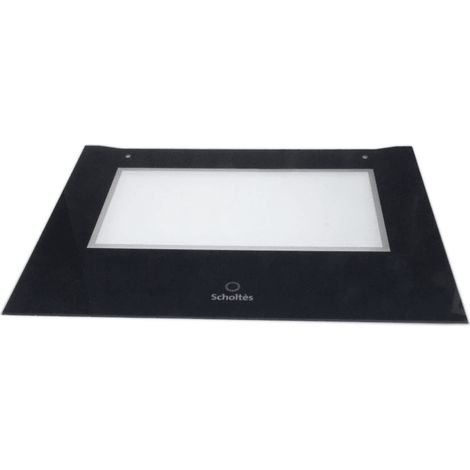 VITRE DE FACADE DE PORTE NOIRE POUR FOUR SCHOLTES - C00273524