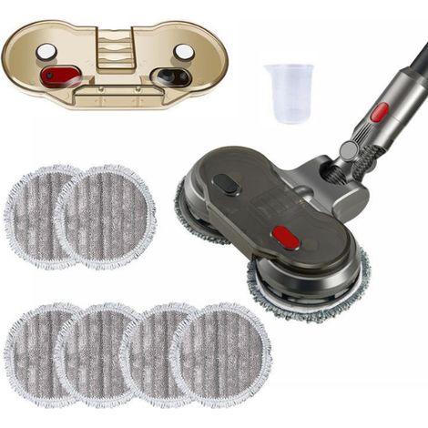 Pour brosse à tête de vadrouille électrique Dyson [V7V8V10V11] avec réservoir d'eau amovible et 6 vadrouilles lavables (1/5)