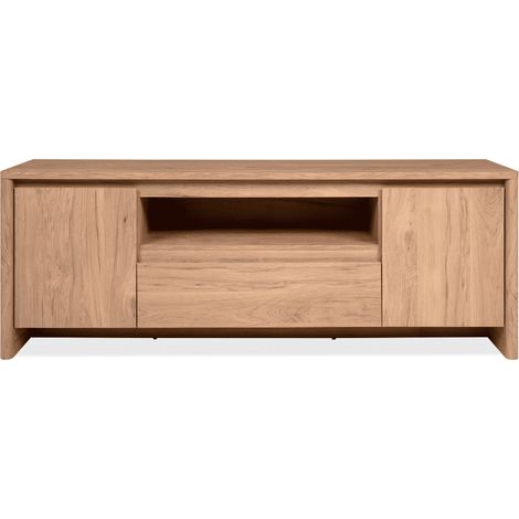 Mobile TV 2 porte, 1 cassetto e 1 vano effetto legno L 163 cm - SOREN