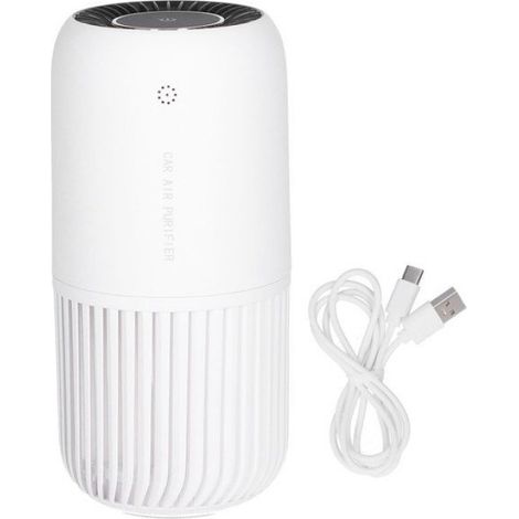 Mini purificateur d'air portable, alimenté par USB, désodorisant et réducteur de bruit pour voiture (1/5)