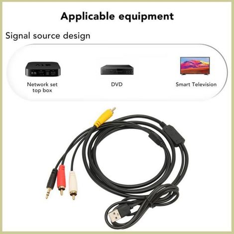 Cocosity Câble coaxial numérique SPDIF vers analogique Câble Convertisseur Numérique Coaxial vers Analogique, video detachee (1/5)