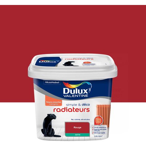 Peinture Radiateurs Dulux Valentine Simple & Déco Rouge 0,5 L (1/4)