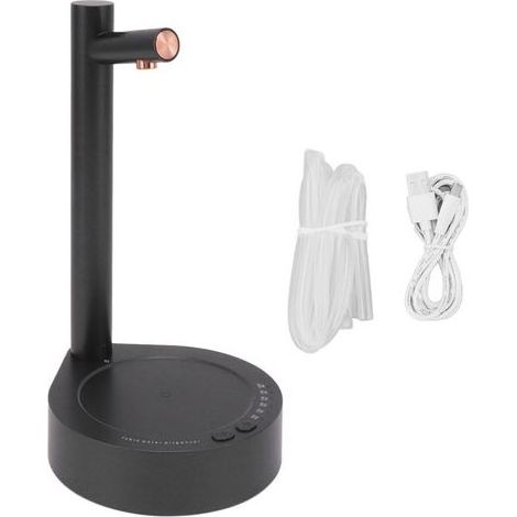 Distributeur d'eau électrique, Pompe de Bouteille d'eau de Batterie du Matériel 1800mah d'ABS d'interface d'USB pour la Maison (Noir) (1/3)