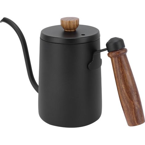Kit 5 pièces Cafetière Drip Verseuse Filtre Entonnoir Filtre à Café Manuelle Noir (1/5)