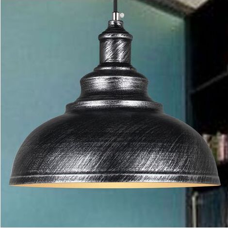 Suspension E27 - Lustre Métal Vintage Diamètre 29 Cm Hauteur Réglable 100 Cm Pour Cuisine Salle À Manger Salon Restaurant - 1 Pièce (1/5)