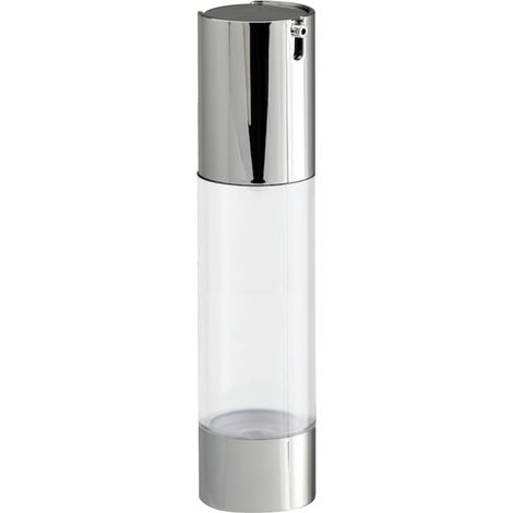 Fon Pompe Airless Transparent Plastique pour Lotion Cosmétique Rechargeable Anti-oxydation Voyage (1/4)