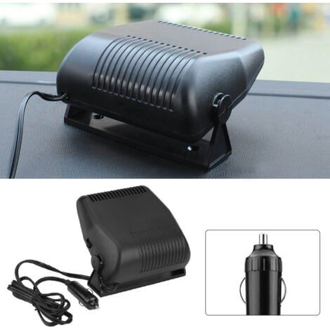 Dégivreur Pare-brise 12V Voiture - Ventilateur Chauffant Céramique 2 en 1 Portable - Désembuage et Dégivrage pour Automobile (1/4)