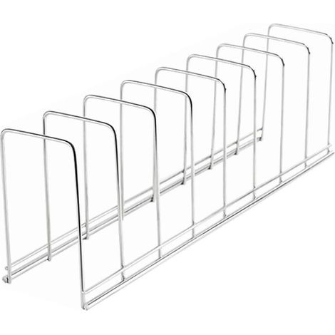 Rack À Assiettes - En Acier Inoxydable - Pour Rangement Vertical De Vaisselle Et Bols - Dimensions 30 x 7 x 10 cm - 1 Pièce (1/5)