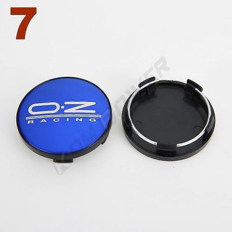 4 enjoliveurs de roue Oz Emblem, diamètre extérieur 58 mm / diamètre intérieur 53 mm, cache-moyeu central, 7