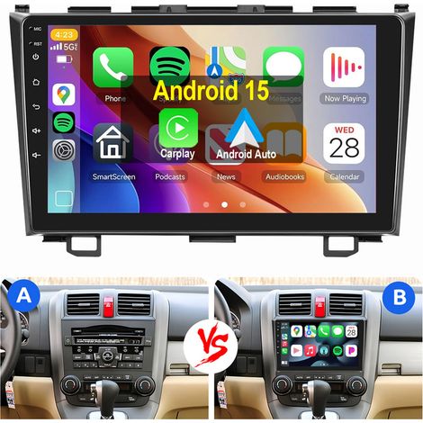 Autoradio Android 15 Carplay RDS GPS WIFI pour Honda CR-V CRV III 2007-2011 2+64G (1/5)