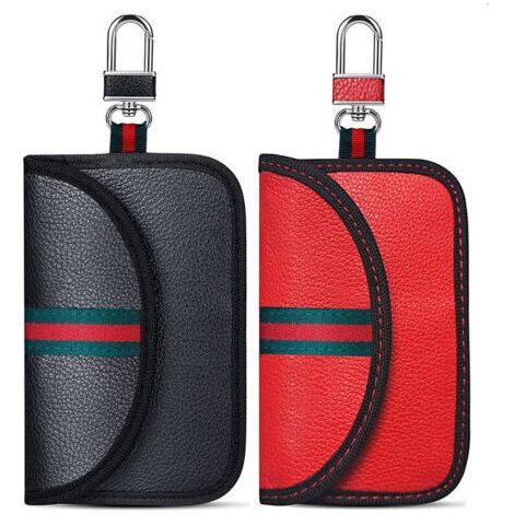 Lot de 2 Pochette Etui Anti RFID cle Voiture, Signal Blocage Pochette, Pochettes Blocage Signal RFID pour Clé Voiture(1)