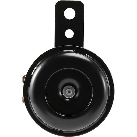 Klaxon électrique noir 6 V pour voiture, moto, camion, véhicule (1/5)