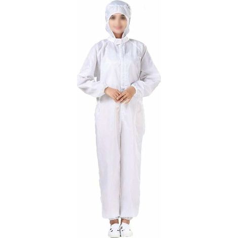 Combinaison De Protection Réutilisable Lavable Anti-Statique Anti-Poussière Vêtements De Travail Protecteurs pour L'atelier D'électronique