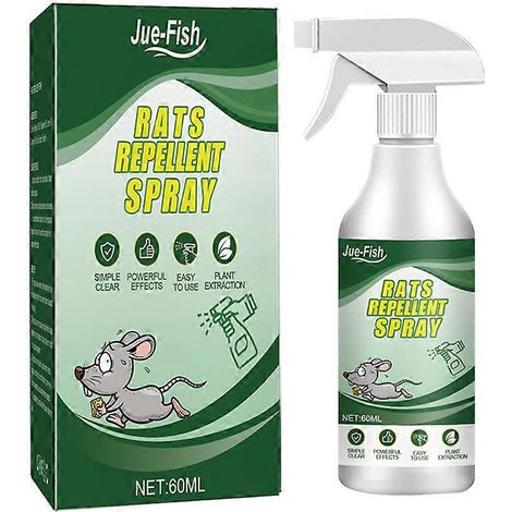 Répulsif à la menthe poivrée contre les souris, spray répulsif anti-souris Natural Armor Rodent Shield, vaporisateur à gâchette, accessoires ménagers : (1/4)