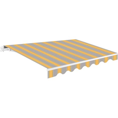 Lona de recambio para toldo Wasabi 2,5 x 2 m Gris/amarillo poliéster