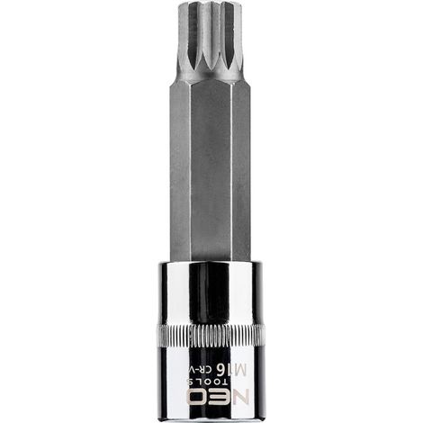 Embout cannelé sur douille de 1/2", M16 x 100 mm (1/2)