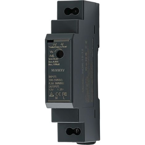 Bloc d'alimentation pour rails DIN 15 W 12 V 1,5 A DIN pour appareils d'automatisation industrielle (1/5)