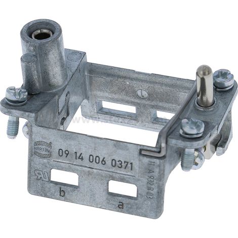 HARTING Han Gelenkrahmen plus (F), Baugröße 6B Buchse, für 2 Module Querschnitt PE 1mm² - 2,5mm² / 4mm² - 10mm² Temperaturbereich -40°C bis 125°C - 1 Stück (1/3)