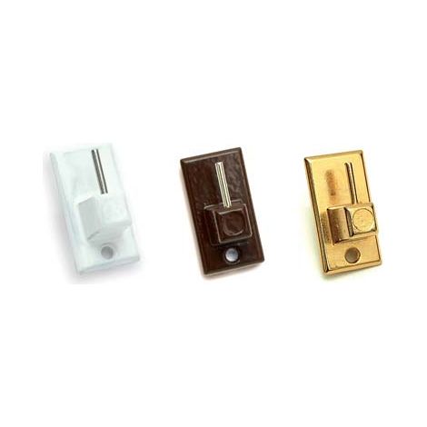 GANCIO BRIS BRIS METALLO PRONTY - MM 18X32 BIANCO CF=PZ 2- 12 confezioni