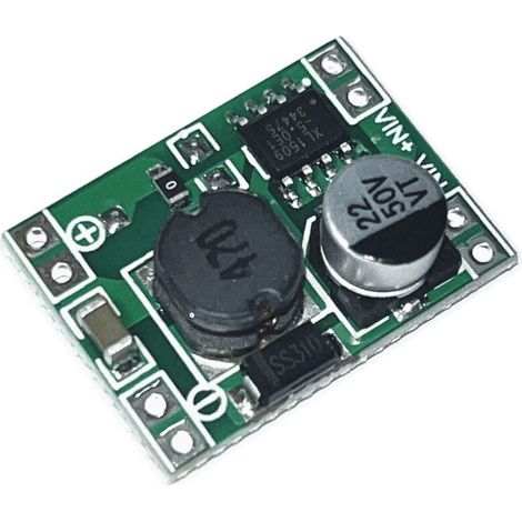 Le module abaisseur compact XL1509 convertit 5V-40V en 1,2-35V avec une tension de sortie réglable.