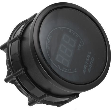 Manomètre 2 en 1 12 V pour rapport air/carburant, voltmètre, affichage numérique LED, haute précision, universel pour voiture (1/5)