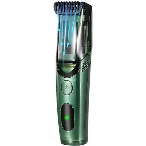 Tondeuse à barbe sans fil pour homme, rasoir électrique rechargeable avec aspirateur intégré pour moustache et favoris, étanche IPX6 et lavable (1/5)