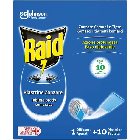ANTIZANZARE ELETTRICO A PIASTRINE 'BASE' con 10 ricariche