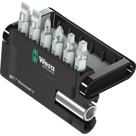 Wera Bit-Check 7 Universal 3 05340322001 Bitsatz inkl. Universalhalter 7-teilig (1/4)