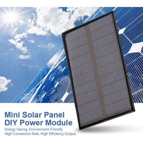 1,2 W 5 V polykristallines Solarmodul Mini-Modul Tragbares DIY-Ladegerät 110 x 69 mm (1/5)